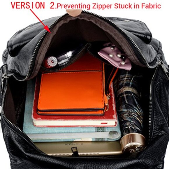 Large Convertible Backpack Purse with Rivet Studs, Waterproof Faux Leather main image 4